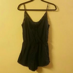 Navy blue romper
